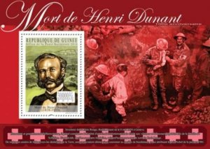 Guinea - Dunant & Red Cross on Stamps -  Stamp S/S 7B-1327