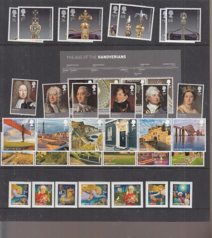 GB 2011 ALL SETS ISSUED THAT YEAR INC MINI SHEETS UNMOUNTED MINT FACE £95 OR S0