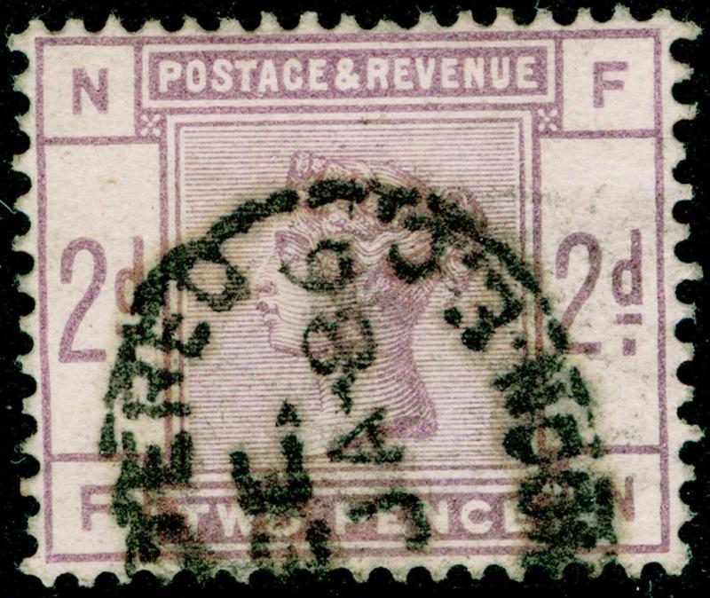 SG189, 2d lilac, USED. Cat £75. FN 