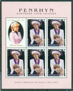 Penrhyn Island #453  MNH  Scott $15.00   Sheet of 5