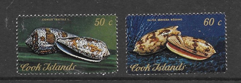 Cook Island 397-98   1975 set 2  VF NH