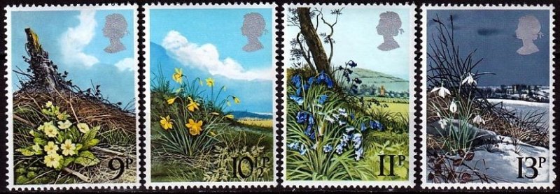 GREAT BRITAIN 1979 FLORA Plants: Spring Flowers. Complete set, MNH