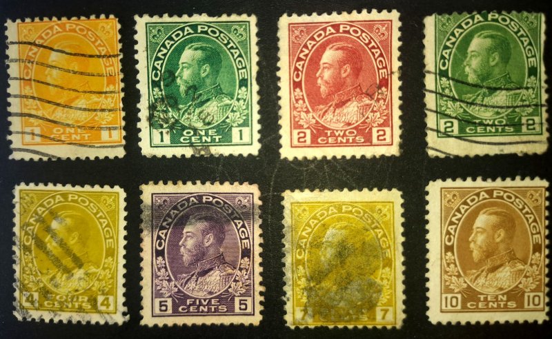 CANADA KGV ADMIRAL (1910-1936)