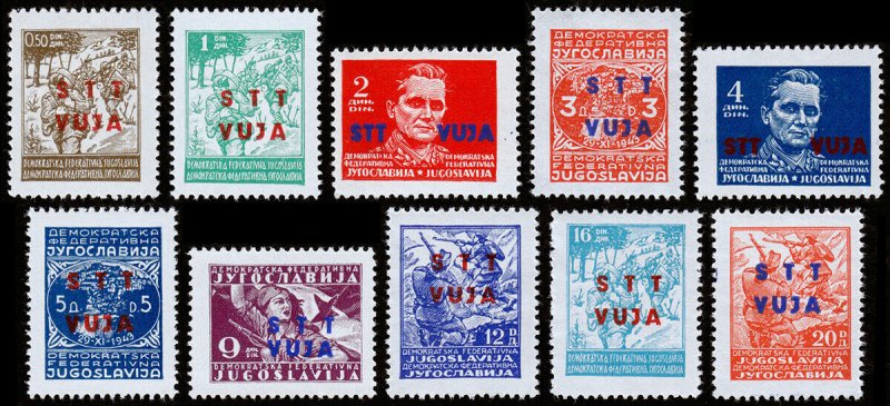 Yugoslavia - Trieste Scott 5-4 (1949) Mint LH VF Complete Set, CV $38.20 C