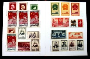 China Stamp Collection Lot of 95 MNH Authentic Vintage China Stamp Album