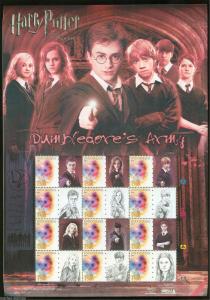 INDONESIA HARRY POTTER SET OF 4 SHEETS 12 STAMPS & 12 CONTIGUOUS LABELS MINT NH