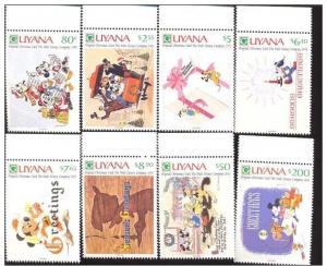 GUYANA 8 SETS DISNEY