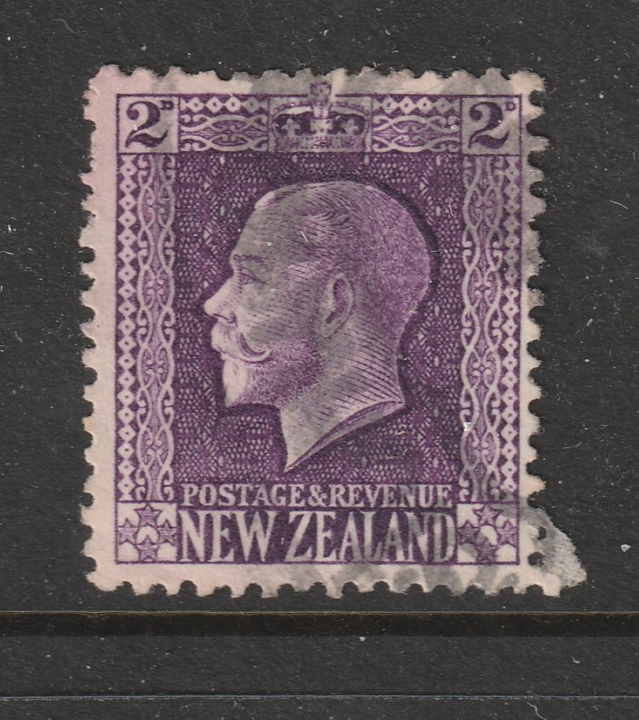 New Zealand a used 2d violet KGV perf 14 x 14.5