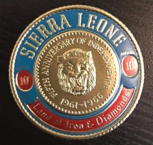 First Gold Postage Coinage of Sierra Leone- 12 values, 2c- 200 LE