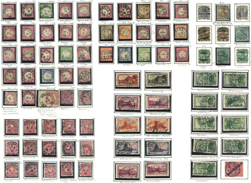 400+ GERMANY States Colonies CANCELLATIONS Specialized Stamps Postage Collection