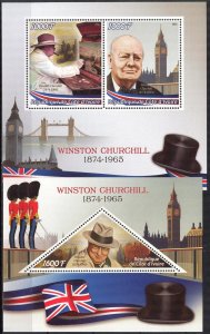 Ivory Coast 2016 Winston Churchill 2 S/S MNH