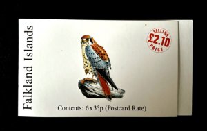 Falkland Islands: 1998 Rare Visiting Birds, £2.10 Stamp Booklet