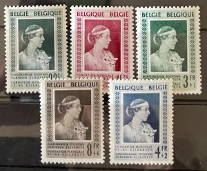 Belgium, 1951, SC B498-B502, MNH, VF, Complete Set