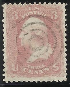 65 3c Used  F/VF Centering SON Target Cancel