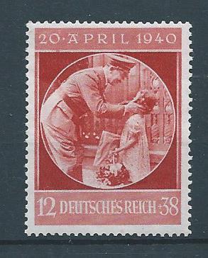 Germany B170 1940 Hitler 51th Birthday single MNH