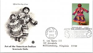 FDC 2004 SC #3873 Seminole Doll - Santa Fe NM - Single - J3169