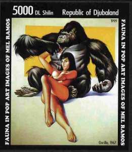 DJUBALAND - 1999 - Pop Art, Mel Ramos -  Perf Souv Sheet #2 - Mint Never Hinged
