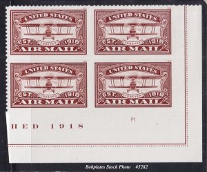 BOBPLATES #5281 Centennial Airmail Brown Plate Block MNH~See Details for #s/Pos