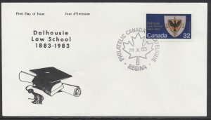 1983 #1003 Dalhousie Law School FDC Ken Covers Cachet Regina