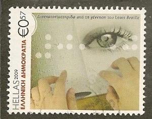 Greece       Scott   2388    Eye, Braille Script    Used 