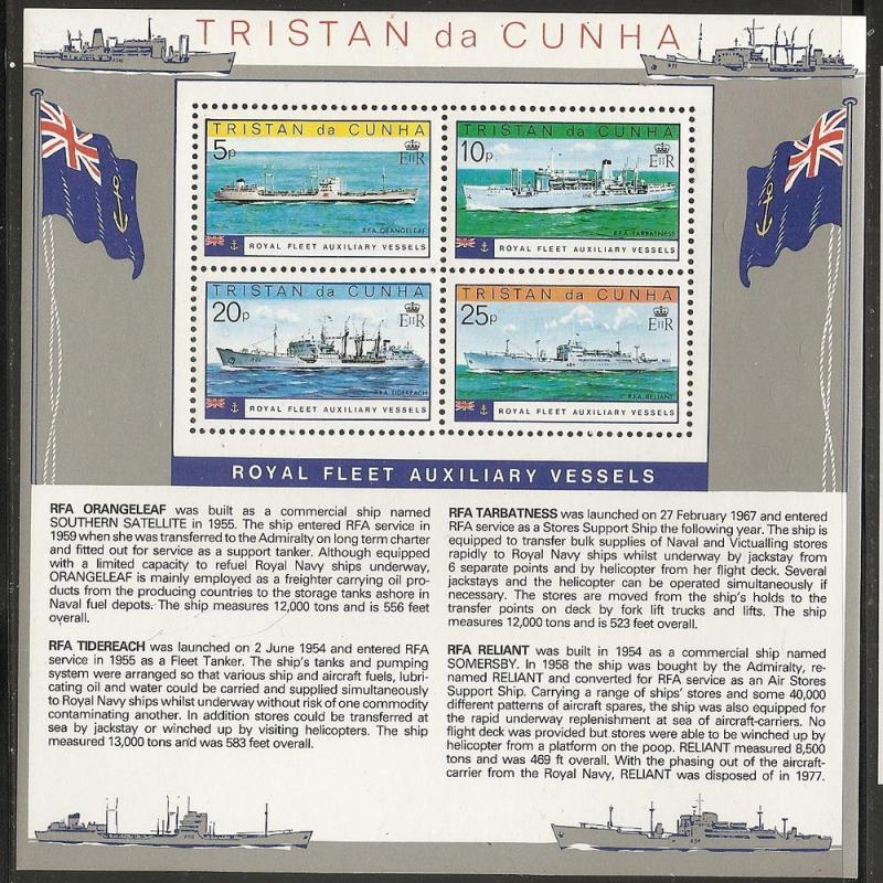 Tristan da Cunha 250a 1978 Royal Navy s.s. MNH