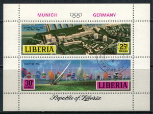 Liberia #C187  CV $3.50  1972 Olympics Souvenir sheet