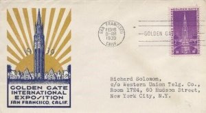 852 3c GOLDEN GATE INT'L EXPOSITION - Ludwig Staehle
