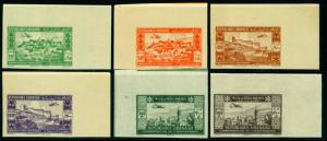 LEBANON 1943 AIRMAIL -Indp. 2nd anniv. Sc#C82-87 MNH IMPERF. set only 500 issued