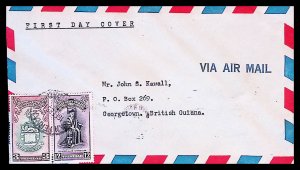 Trinidad SC#70-71 University College West Indies (1951) First Day Cover