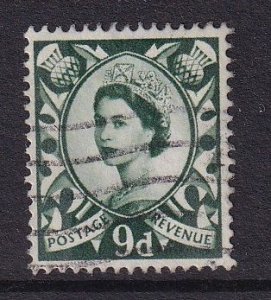 Great Britain  Scotland #4  used  1967  queen 9p