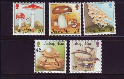 Isle of Man  Sc 650-4 1995 Mushrooms stamp set mint NH