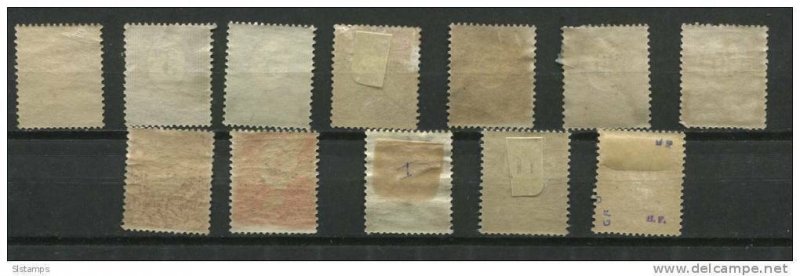 Germany Selesia 1920 Mi1-12 Unused Numerical Some Overprint