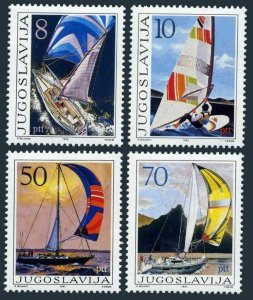 Yugoslavia 1743-1746,MNH.Michel 2115-2118. Nautical tourism,1985.Windsurfing,
