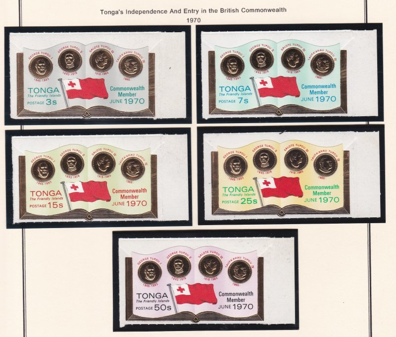 Tonga # 234-237, C73-77, CO31-33, Commonwealth Membership, NH, 1/2 Cat.