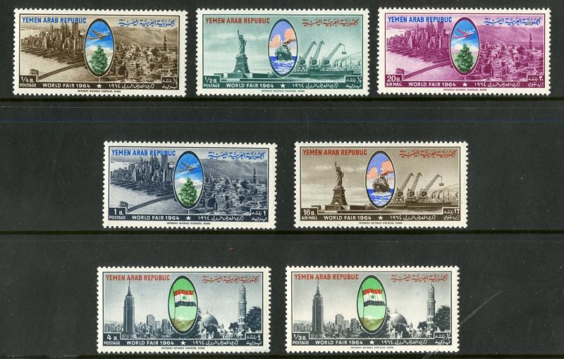 YEMEN 196-196h MNH SCV $7.00 BIN $4.00 PLACES