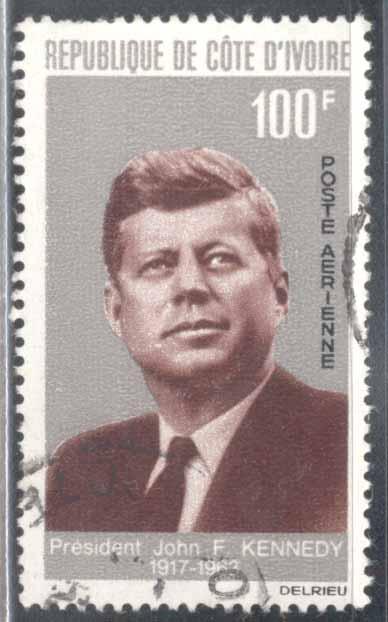 Ivory Coast ~ #C29 ~ John F Kennedy ~ Used