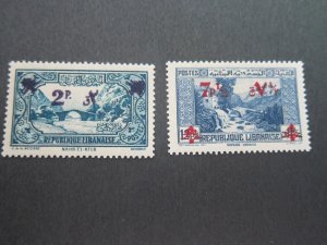 Lebanon 1945 Sc 173,176 MH