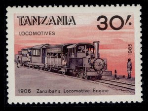 TANZANIA QEII SG449, 1985 30s black, brownish black & red, NH MINT. 