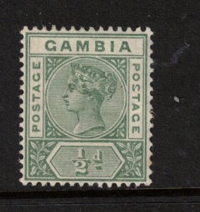 Gambia #20 (SG #37a) Very Fine Mint Original Gum Hinged With Malformed S Variety