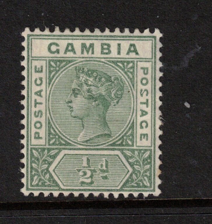 Gambia #20 (SG #37a) Very Fine Mint Original Gum Hinged With Malformed S Variety