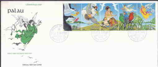 PALAU FDC DOVE, ANGELS, BIRDS, CHRISTMAS AAD8986