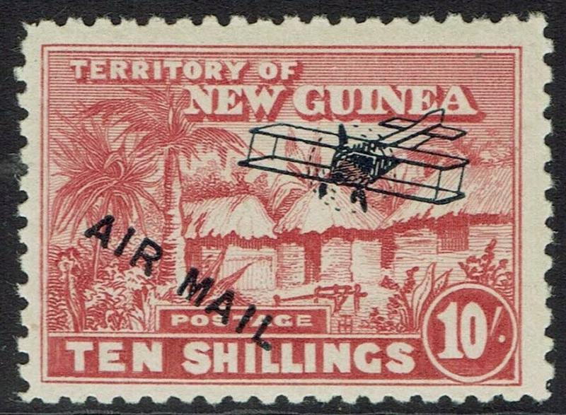 NEW GUINEA 1931 HUT AIRMAIL 10/- 