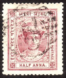 1909, Indore 1/2A, Used, Sc 9