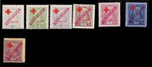 ZA0171a - MOZAMBIQUE - STAMPS - Mundifil # 107/113 MINT inged MH - RARE!!-