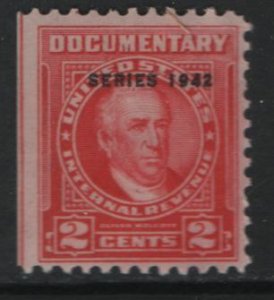 UNITED STATES, R337, HINGED, 1942 Documentary