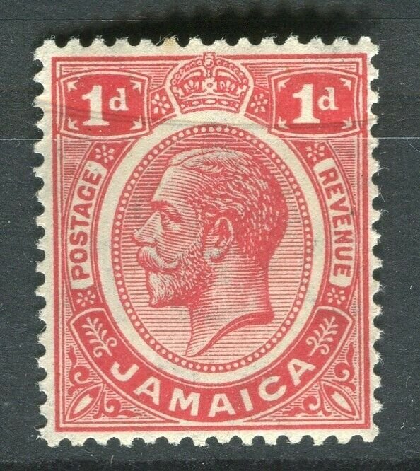 JAMAICA; 1912 early GV issue fine Mint hinged 1d. value