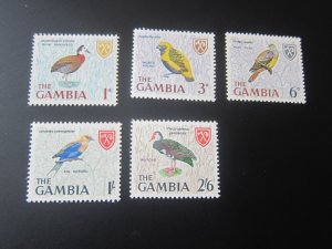 Gambia 1966 Sc 216,219,221-2,224 MH