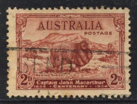 STAMP STATION PERTH Australia #147 Merino Sheep Used  CV$1.50