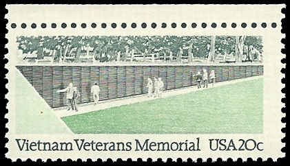 PCBstamps   US #2109  20c Vietnam Memorial,MNH, (4)