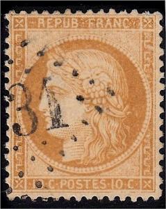 54, VF+, Used, Light 4731 Large Number Cancel, Small Th...